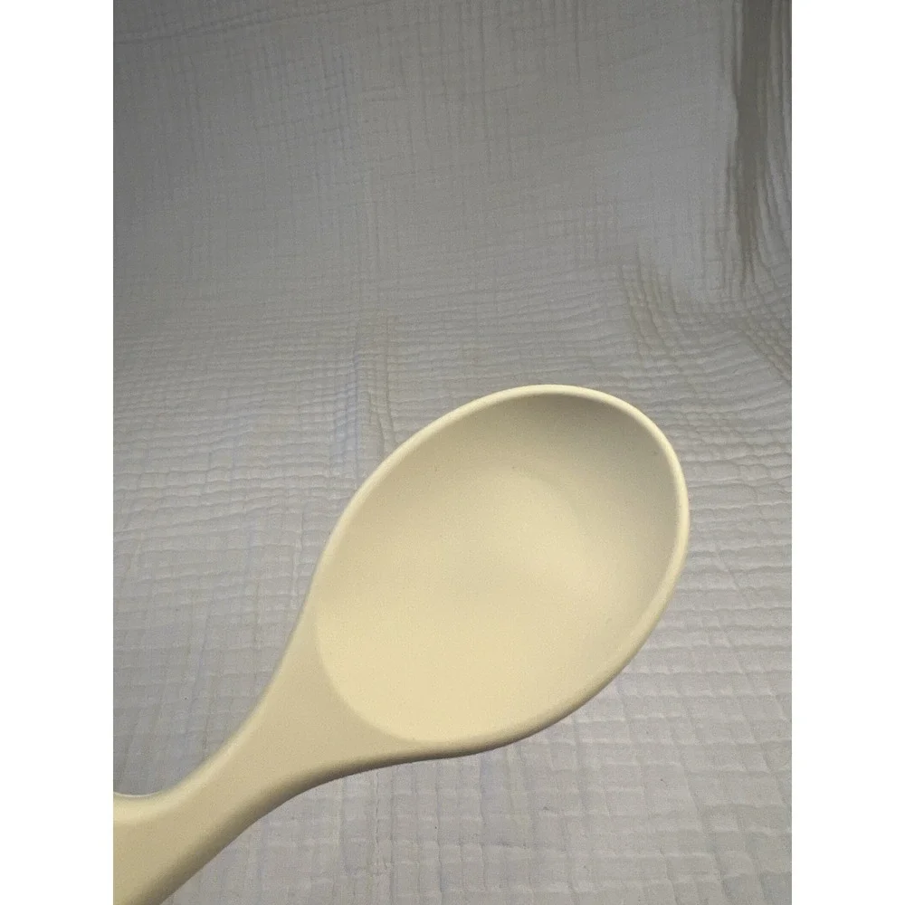 Crofton Lazy Silicone Spoon Cream Heat Resistant Cooking Utensil w/ Pot Rest‎